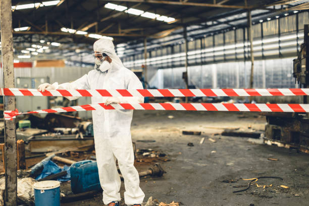 Professional Unattended Death Cleanup technician working in Langlois, OR